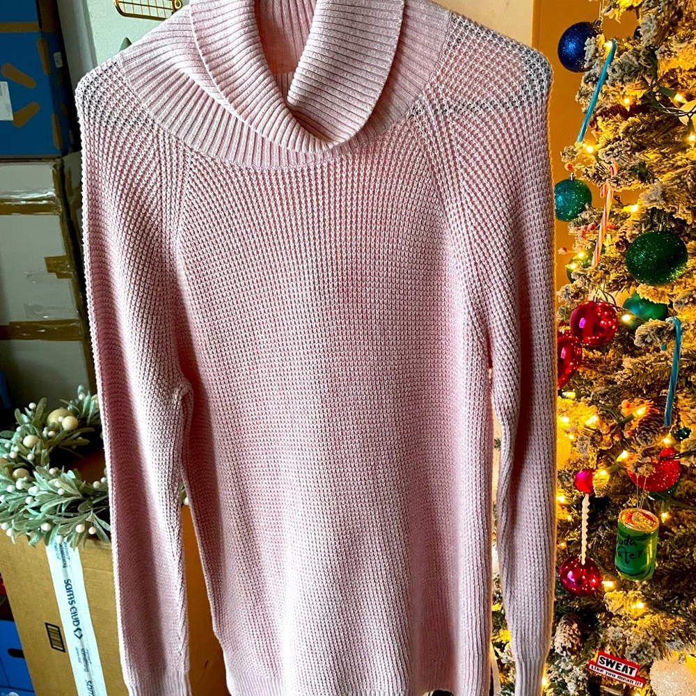 J Crew Factory waffle knit turtleneck